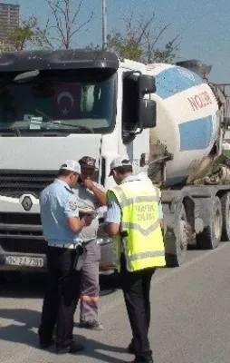 Polise 'beton mikseri' operasyonu
