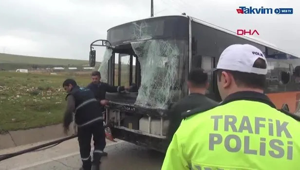 Gaziantep'te otobüs devrildi! 19 yaralı var