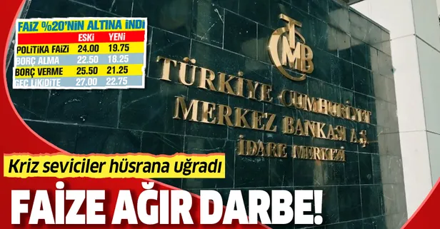 Faize ağır darbe! Merkez Bankası faiz kararını açıkladı