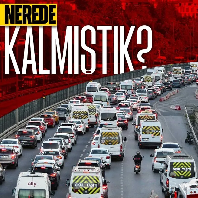 Milyonlarca öğrenci için zil çaldı! İstanbulda trafik çilesi başladı