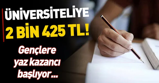İŞKUR'un uygulayacağı program ile üniversiteliye 2 bin 425 TL!