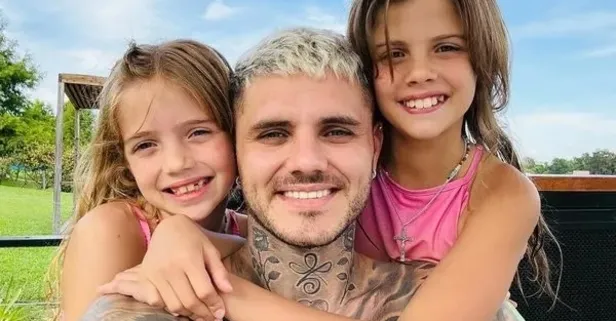 Icardi zor da olsa çocuklarına kavuştu