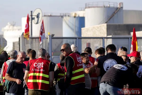 Fransa'da akaryakıt krizi! Grevden dönmeyene hapis cezası var - 6