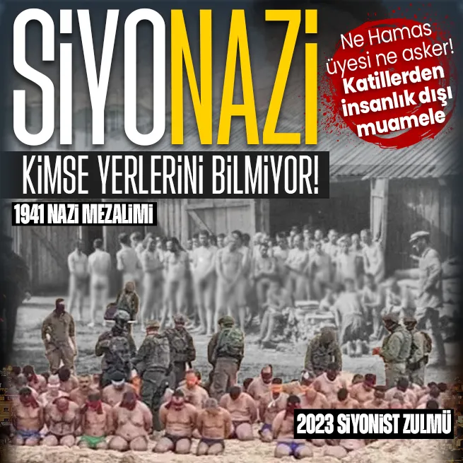 Katil İsrailin sivil zulmüne tepkiler çığ gibi! İnsanlık suçu: İkinci Dünya Savaşında savaş esirlerine yapıldı