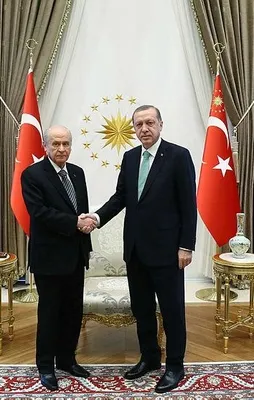 Cumhurbaşkanı Erdoğan, Bahçeli ile görüştü