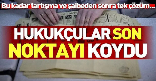 Yeniden seçim dışında bir çözüm yok...
