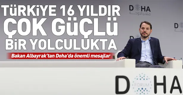 Hazine ve Maliye Bakanı Berat Albayrak'tan Doha Forumu'nda önemli açıklamalar
