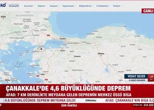 ▶️ SON DAKİKA HABERİ: Çanakkale Biga’da İstanbul’u da sallayan 4,6 büyüklüğünde deprem!