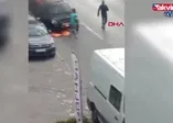 Yer: Ümraniye… Otomobilini yakıp polise bıçakla saldırdı