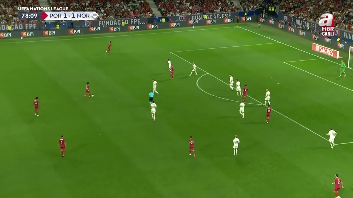 GOL: Gonçalo Ramos | Portekiz 2-1 Norveç Uluslar Ligi