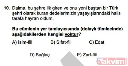 2019 YKS TYT soruları ve cevapları burada! Türkçe, Sosyal Bilimler, Matematik, Fen Bilimleri cevap anahtarı - 12