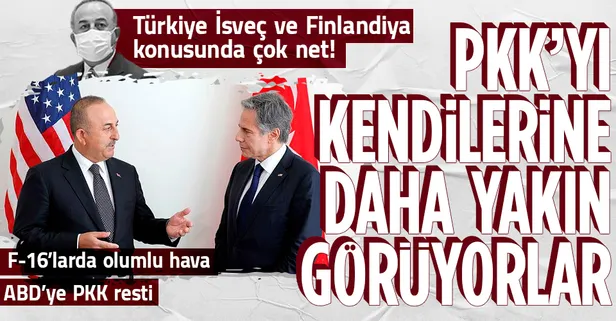 Dışişleri Bakanı Mevlüt Çavuşoğlu'ndan ABD'de önemli açıklamalar: Finlandiya, İsveç, NATO ve F-16'lar...