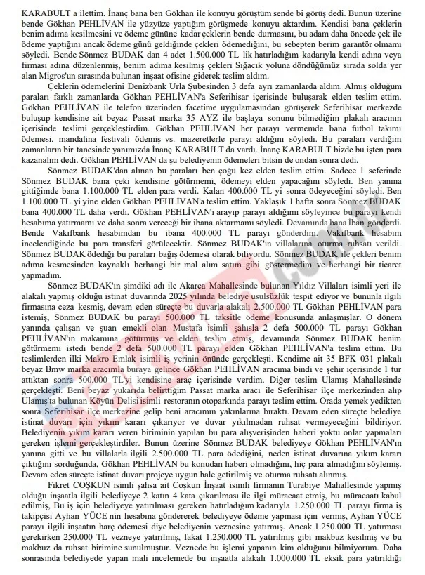 CHP'li Seferihisar Belediyesi’nde rüşvet havuzu patladı! Makamda pazarlık, çantayla teslimat-4