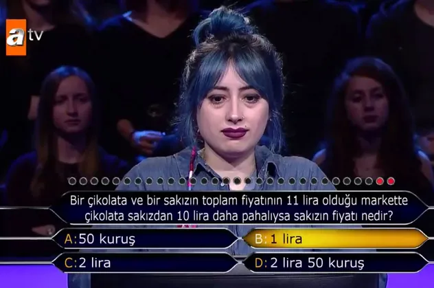 Kim Milyoner Olmak İster 785. son bölüme damga vuran matematik sorusu!