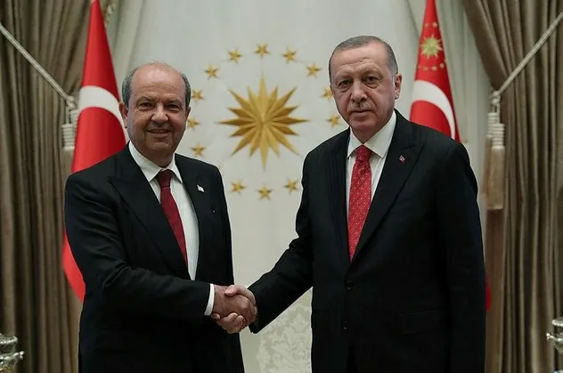 Başkan Erdoğan KKTC Başbakanı Ersin Tatar'ı kabul etti