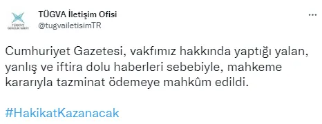 asilsiz-iddialarla-tugvayi-hedef-gostermisti-cumhuriyetin-yalan-mansetine-tazminat-karari-1666206518663.png Asılsız iddialarla TÜGVA’yı hedef göstermişti! Cumhuriyet’in yalan manşetine tazminat kararı-3