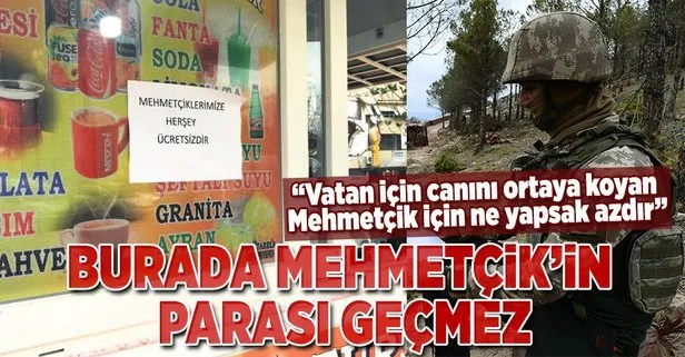 ‘Burada Mehmetçik parası geçmez’