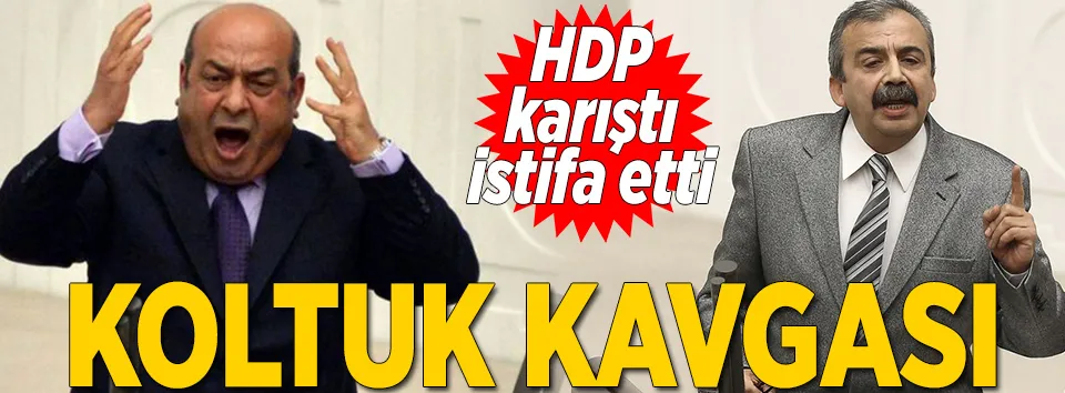 HDP'de koltuk kavgası istifa getirdi