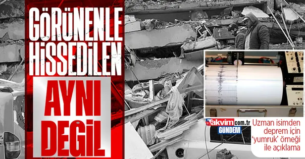 Kahramanmaraş depremi için çarpıcı açıklama: Hissedilenle görülen birbirinden farklı! Uzman isim depremi yumruk örneği ile anlattı!