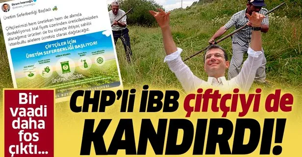 Silivri Belediye Başkanı Volkan Yılmaz açıkladı! CHP’li İBB Silivri’de alım garantisiyle dağıttığı fidelerin mahsulünü almadı