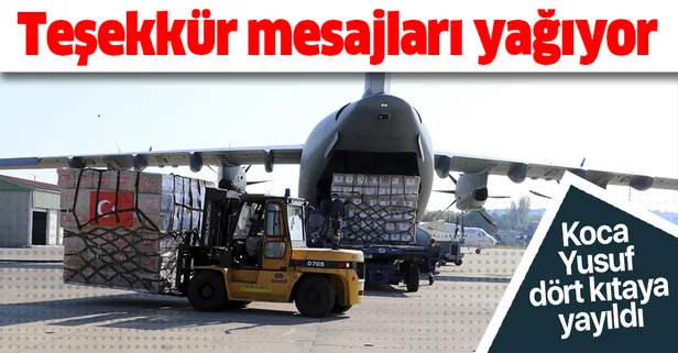 Türkiye koronavirüsle mücadelede dünyanın yardımına koştu! Teşekkür açıklamaları peş peşe geliyor