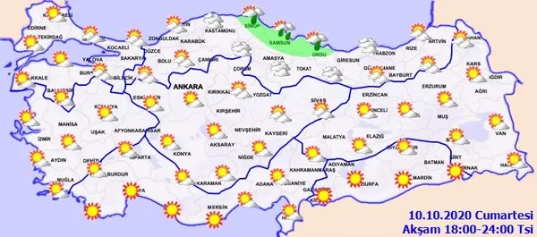 Son dakika: Meteoroloji'den o iller için kuvvetli yağış uyarısı! 10 Ekim HAVA DURUMU-2