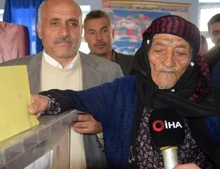 Türkiye’nin en yaşlı kadını oyunu kullandı