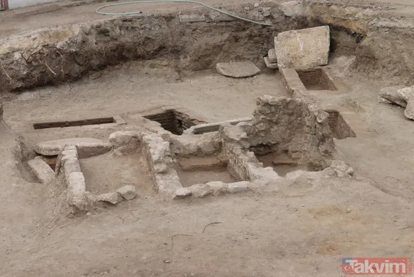 Bolu'da inşaat kazısı sırasında tarihi eser kalıntıları bulundu - 9