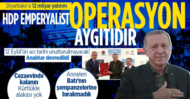SON DAKİKA: Başkan Recep Tayyip Erdoğan'dan Diyarbakır'dan önemli açıklamalar: HDP emperyalist operasyon aygıtıdır