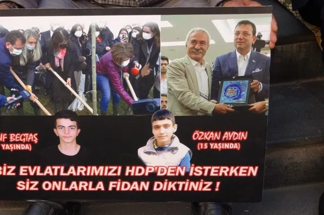 Evlat nöbeti tutan ailelerden CHP'li İBB Başkanı Ekrem İmamoğlu’na tepki: PKK’nın yanında duruyor