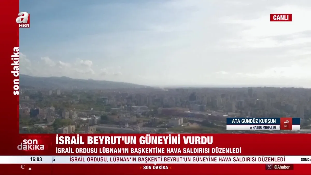 İsrail Beyrut'un güneyini vurdu!
