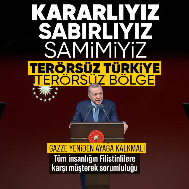 Başkan Erdoğandan İnsan Hakları Günü mesajında Terörsüz Türkiyeve Gazze vurgusu: Kararlıyız, sabırlıyız, samimiyiz