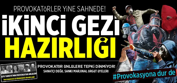 Senaryo aynı! Provokatörler yine sahnede