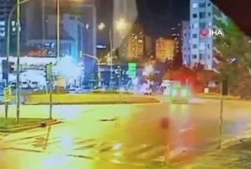Ankara'da korkunç kaza kamerada: 1 ölü