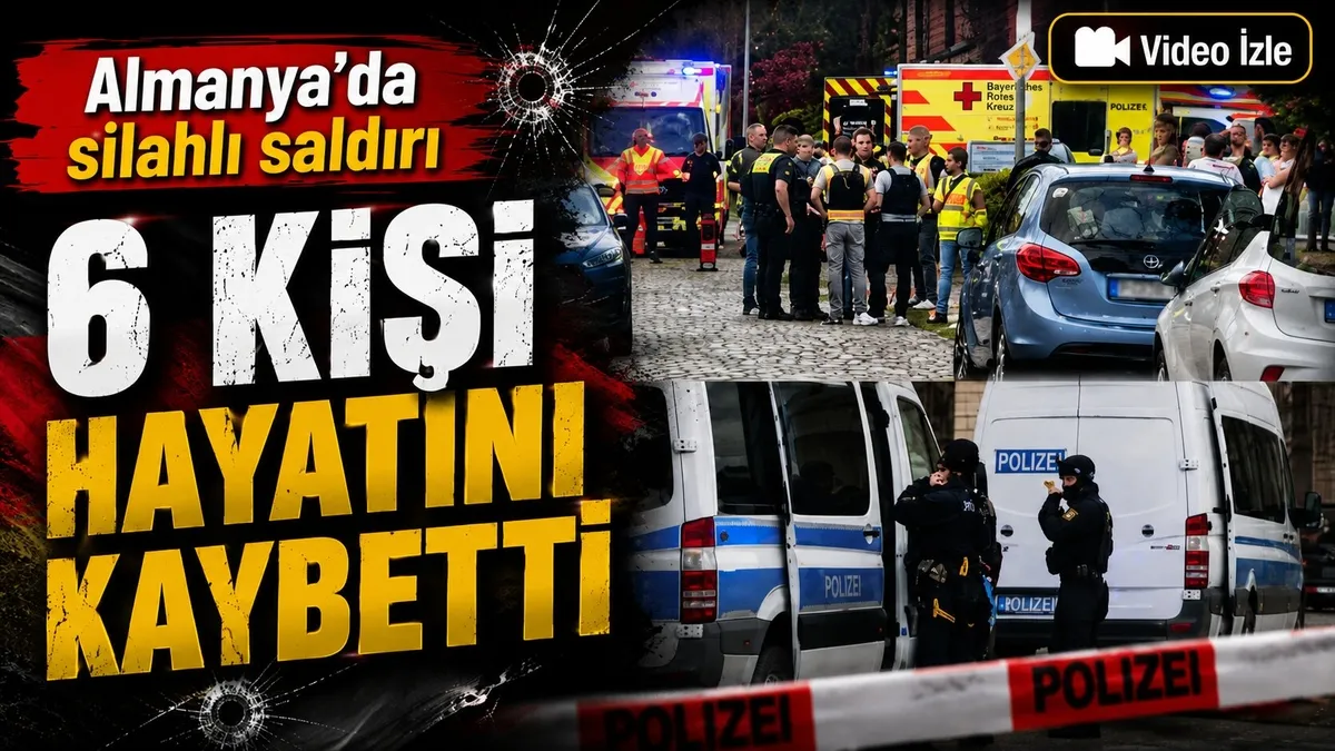 Almanya'da silahlı saldırı: 6 ölü
