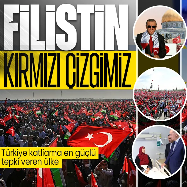 Türkiyeden Gazzeye tam destek: Katliama en güçlü tepki veren ülkeler arasında önde!