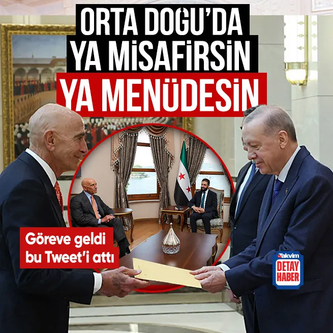 ABD Türkiye Büyükelçisi Thomas Barrak’tan çok konuşulacak Orta Doğu paylaşımı: Ya masada misafirsin ya menüdesin