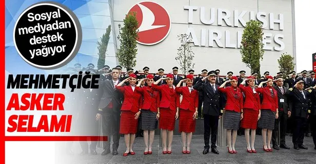 Mehmetçiğe bir selam da THY'den