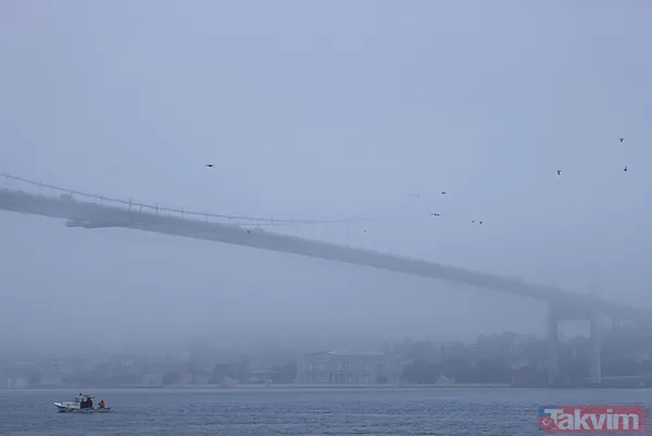 İstanbul'dan sis manzaraları... Köprüler kayboldu - 6