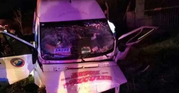 Hatay'da yolcu minibüsü takla attı! Çok sayıda yaralı var