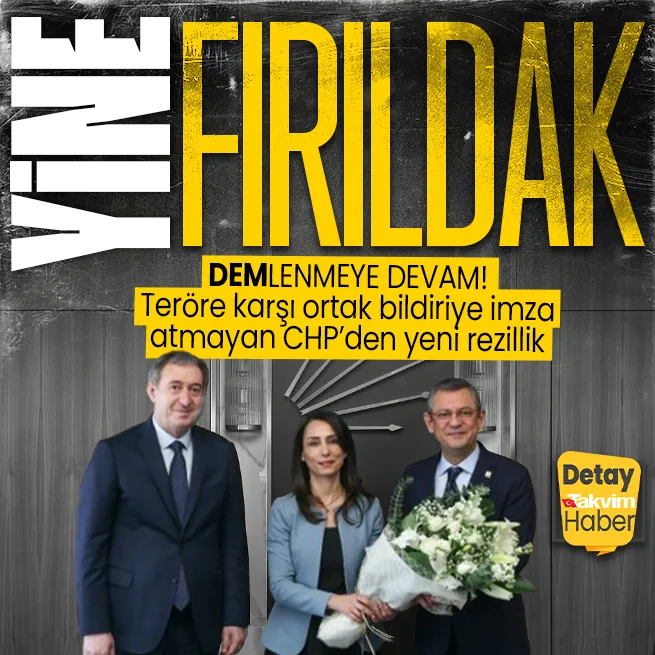 Terör partisi DEM ile kol kola yürüyerek TBMMdeki ortak bildiriye imza atmayan CHPden yeni skandal