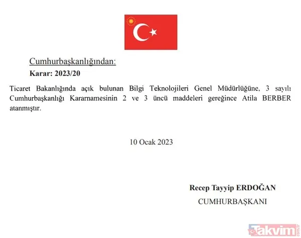 Atama kararları Resmi Gazete'de yayımlandı! İşte yeni isimler - 12