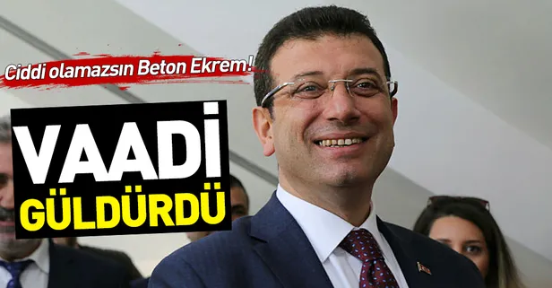 CHP'nin İstanbul adayı Ekrem İmamoğlu'nun stat vaadi güldürdü