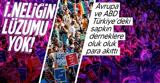 Türkiye’deki LGBT yapılarına oluk oluk para aktı! Avrupa ve ABD’den sapkın derneklere 362 milyon TL