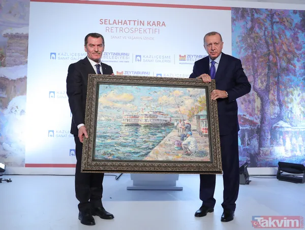 Başkan Recep Tayyip Erdoğan 'Selahattin Kara Resim Sergisi'nin açılışına katıldı - 10