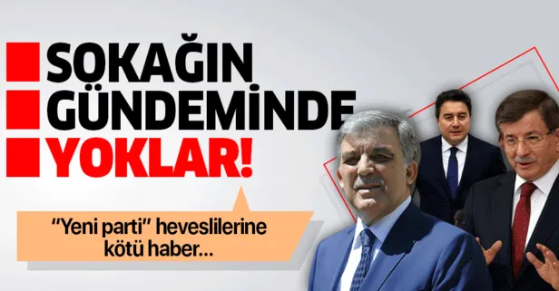 Yeni partiler sokağın gündeminde yok!