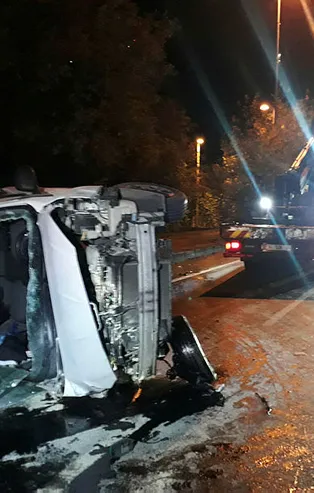 Şişli'de korkutan kaza:4 yaralı