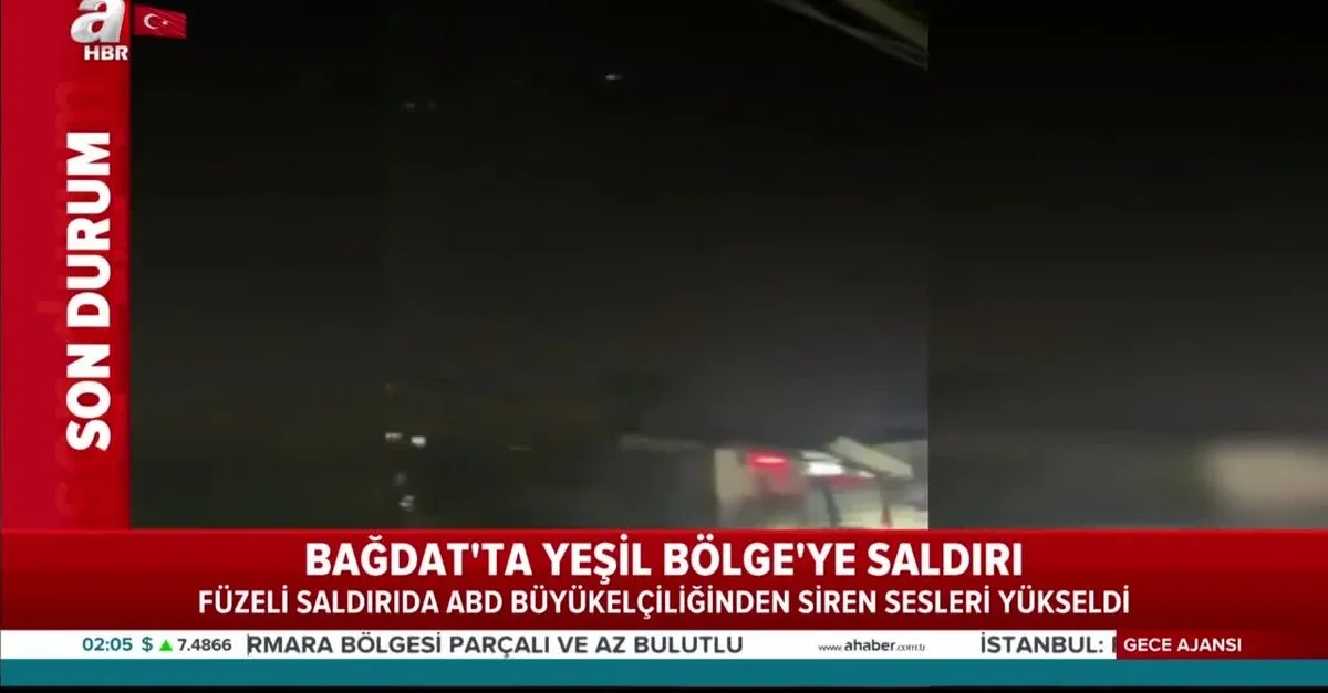 Son dakika: Bağdat’ta Yeşil Bölge’ye füzeli saldırı! ABD Büyükelçiliğinde siren sesleri...