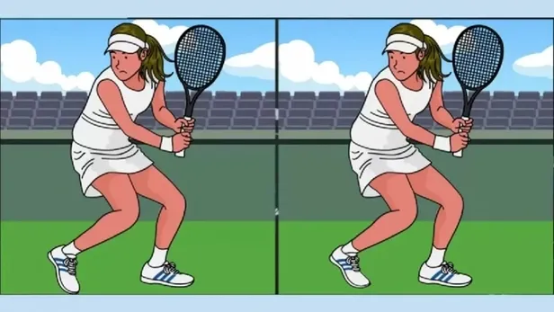 Yüksek IQ'su olanlar 11 saniyede buluyor! Tenis oynayan iki genç kız arasındaki 3 farka hemen bakın!-2