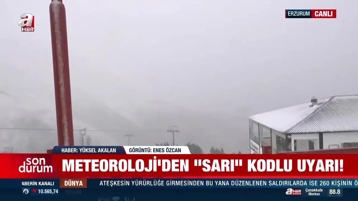 Meteoroloji uyarmıştı! Sıcaklık düştü, kar yağışı başladı